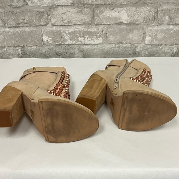 Jeffrey Campbell nude boots with rose gold studs - Picture 7 of 14